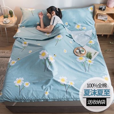 Cotton Bẩn Túi ngủ Du lịch Khách sạn Du lịch Di động Bộ khăn trải giường Cotton Đôi Khách sạn Du lịch Đồ tạo tác - Túi ngủ