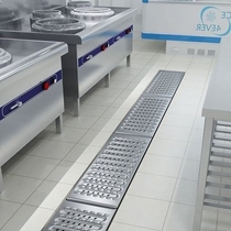 Stainless steel trench cover plate well floor drain cover steel kitchen sink grate drain ditch hotel sewer odor proof