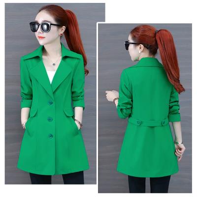 Mùa xuân và mùa thu quần short ngắn trench coat phụ nữ trung niên 2020 mùa xuân mới phụ nữ thủy triều Phiên bản Hàn Quốc của phụ nữ khí chất phù hợp với áo khoác - Trench Coat