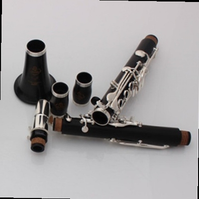 Clarinet B phẳng cao cấp bằng gỗ mun tinh khiết Nhạc cụ clarinet 17 phím ECA clarinet gỗ mun mạ bạc - Nhạc cụ phương Tây