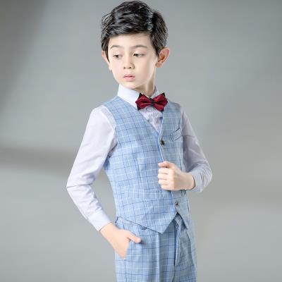 Hoa cô gái ăn mặc vest nam bộ đồ biểu diễn quần áo biểu diễn piano trang phục biểu diễn catwalk người dẫn chương trình đọc lại điệp khúc - Váy trẻ em