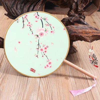 Tuan Fan Classical Fan Round Fan Butterfly Chinese Wind Mang Seed Ancient Costume Palace Wind Small Portable Flower Palace Long Handle Women's