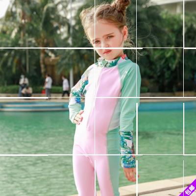 2019 New Children Áo tắm Wetsuit Kem chống nắng Beach Mặc Anh chị em Áo tắm One Piece Hot Spring Trẻ em 04JC - Đồ bơi trẻ em