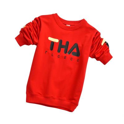 Middle-aged winter tops T-shirts for children 6 boys with long sleeves 7 boys winter warm shirt plus velvet 9 outside wear 11 years old