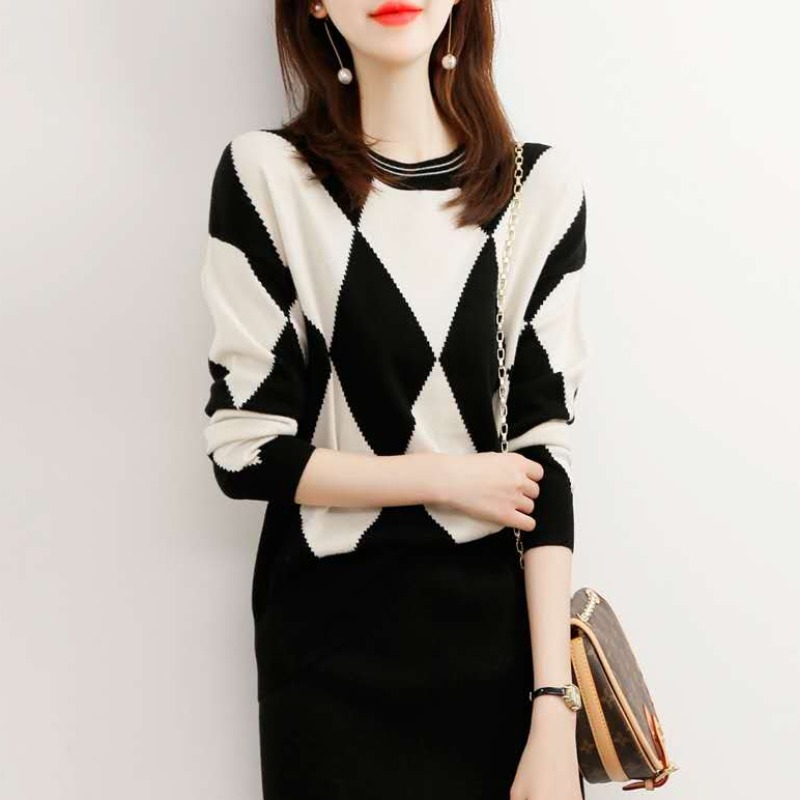 Van Shi's new sweater lazy wears a spring sleeve and lazy lazy wool knitted shirt