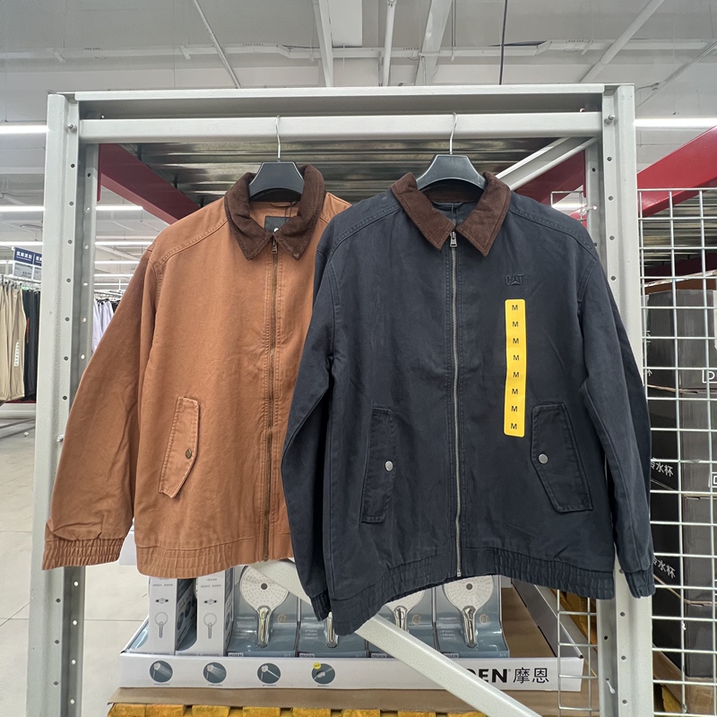 Sam Dai Caterpillar Men's Jacket Classic Harrington Jacket Style with Retro Casual Elements Sam Dai Caterpillar Men's Jacket Classic Harrington Jacket Style with Retro Casual Elements