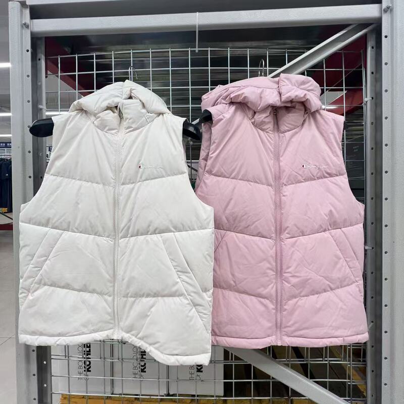 Sam's Purchasing Service: Champion Women's Hooded Detachable down Vest with White Duck down Filling and Water-Resistant Features