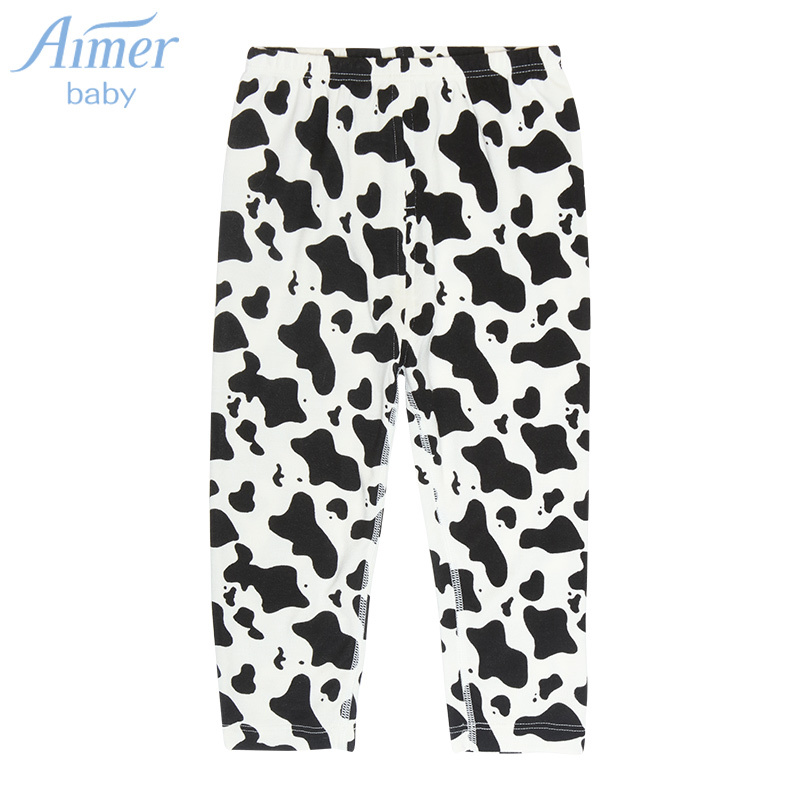 AIMER Children's New 0-24 Months Baby Soft Milk Sugar Fall Home Long Pants Out of Modale AB373H91
