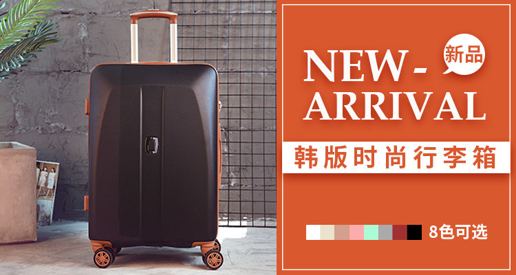 行李箱旅行箱拉杆箱女小清新密码箱20寸韩版