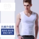 Áo liền quần nam lụa lụa modal cotton mùa hè vai rộng V-cổ không tay áo thun bó sát thể thao - Áo vest cotton vest khoác nam