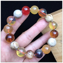 Amber Peak Myanmar Duobao Bracelet Natural Bracelet Root Perkin Orchid Liuqing Black Tea Amber Blood Perkin Brown Brown Red