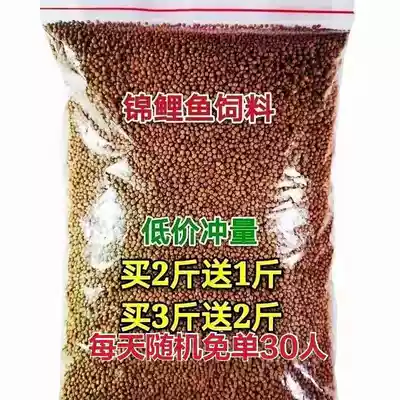 Goldfish feed koi fish food koi feed ornamental fish fish food fish bait bagged large, medium and small grain fish grains
