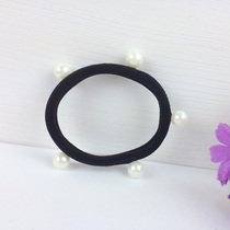 Pearl hair ring Hair rope tie hair elastic rubber band jewelry
