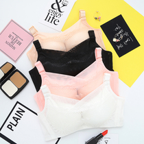 No steel ring small chest student white sexy bra thin section comfortable and breathable girl thin cup lace gathered underwear