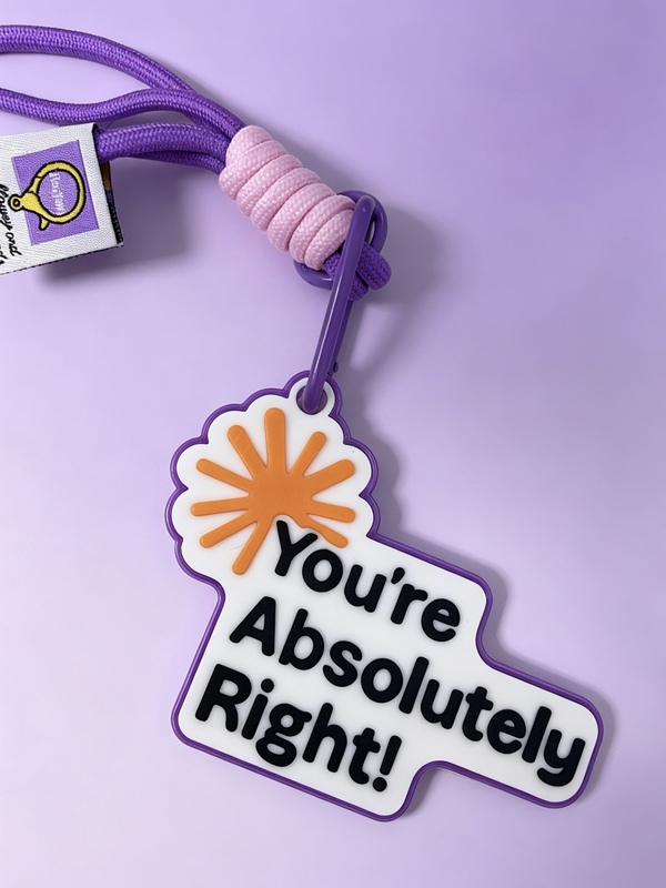 Super Animals | Claude, You Are Absolutely Right Bag Charm Keychain
