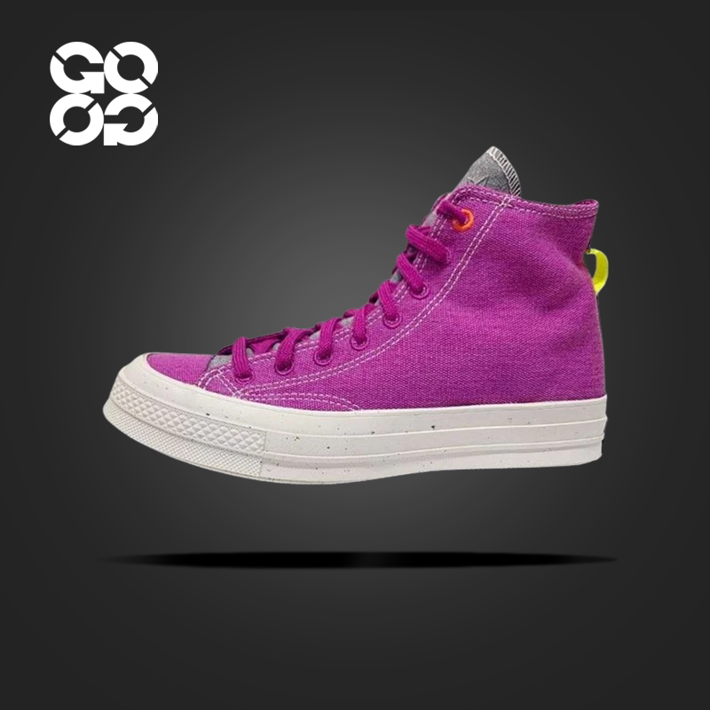 Gogo Sneakers Converse Chuck Trendy and Comfortable High-Top Canvas Shoes for Men and Women in Purple 168614C