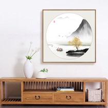 Porch corridor decorative painting new Chinese living room study wall painting ink landscape landscape mural tea room Zen hanging painting