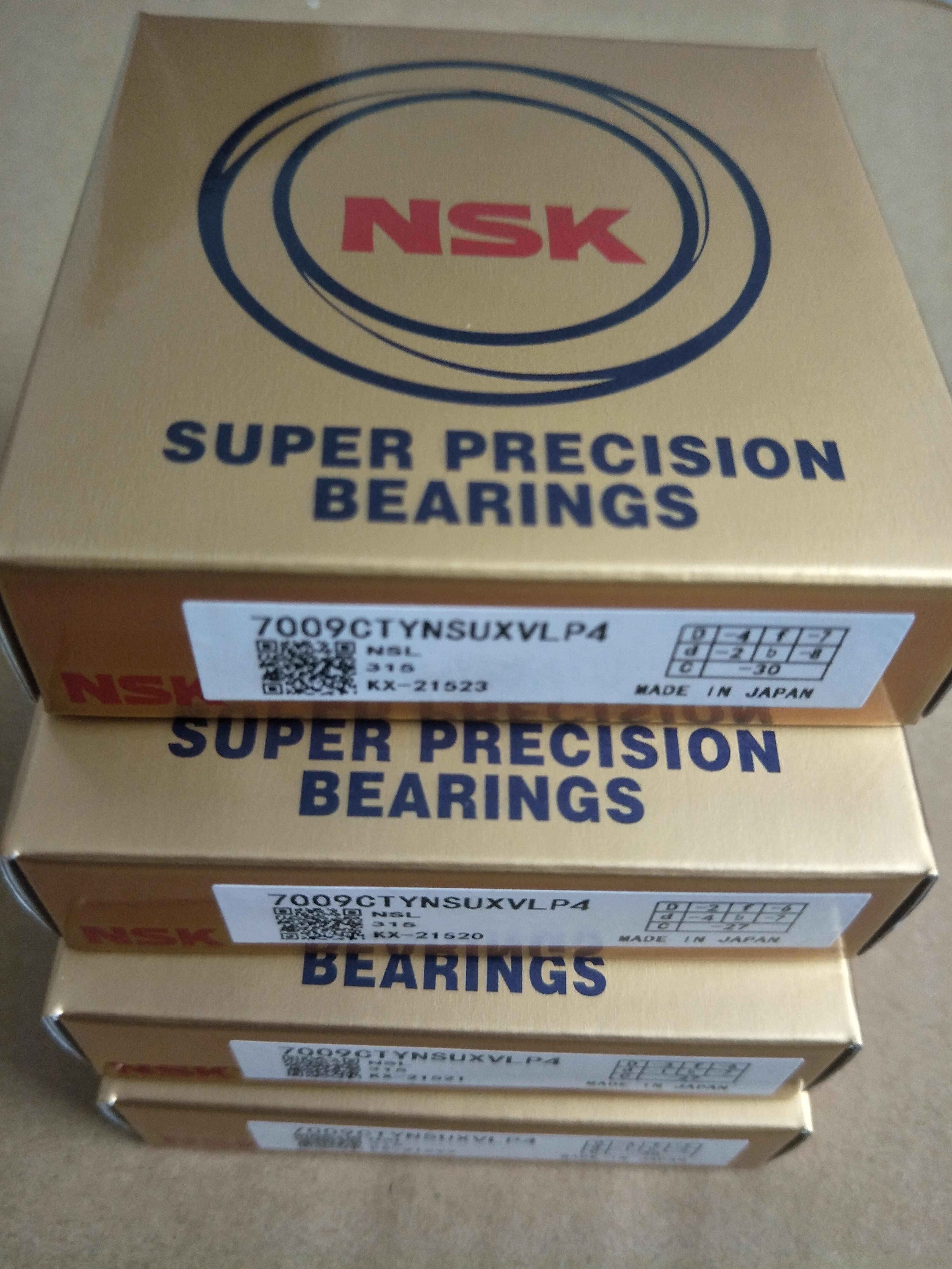 Original installation NSK Imports high speed precision spindle bearings 7909CTYNSULP4 7910CTYNSULP4