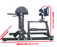 Heavy-duty abdominal and back trainer Roman chair goat push-up GHD prone reverse leg lift and leg flexion