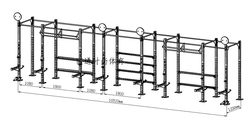 Comprehensive Fitness Training Rack, Squat Rack, Bench Press Training Rack, Multifunctional Dumbbell Rack, Ball Rack, Kettlebell Rack, 16 Pieces