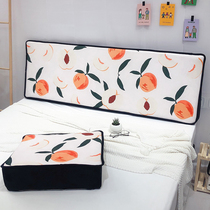  ins Nordic simple crystal velvet high-density memory sponge removable and washable bedside backrest Anti-collision head triangle pillow