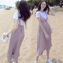 Silver fiber computer radiation-proof clothes to work long pregnant woman with dress two sets of dress for summer clothing