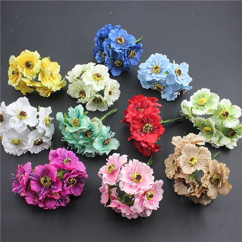 DIY flower bouquet flowers accessories simulated cherry blossoms fake silk silk flowers garden accessories 2 yuan 6