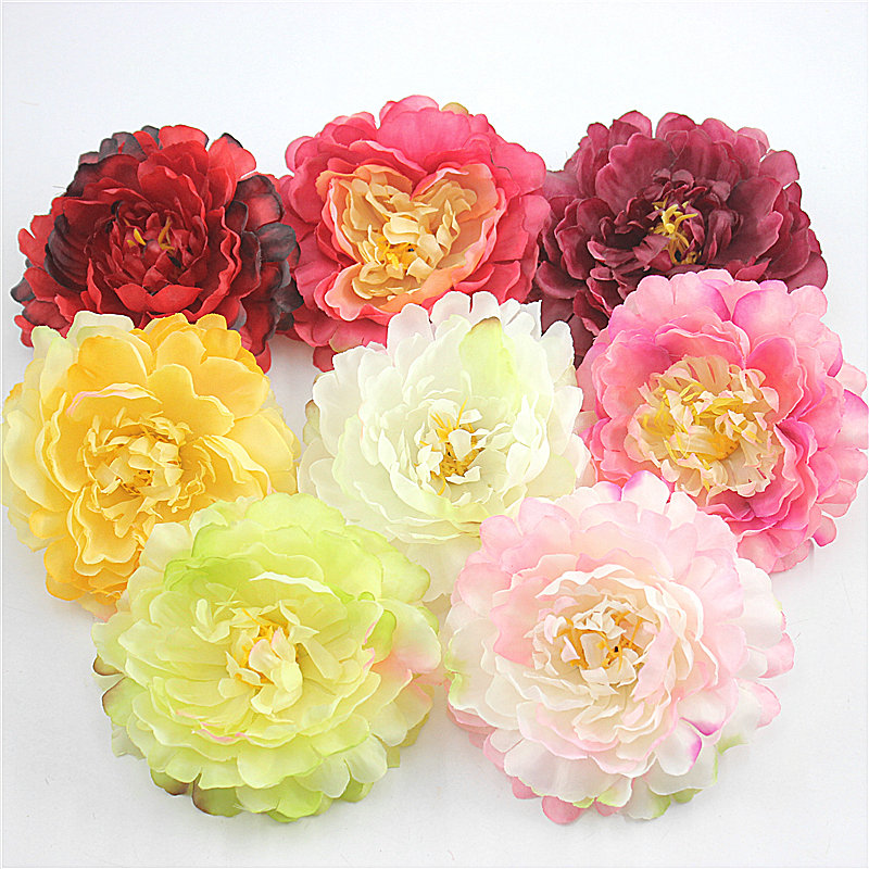 DIY emulation peony peony Peony Flowers flower head emulated floral hat clothing accessories Accessories Wedding 12cm 