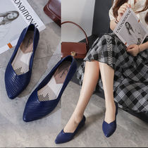 Summer adult ladies rain boots flat casual Korean version waterproof rubber shoes water shoes work non-slip single shoes sandals rain boots