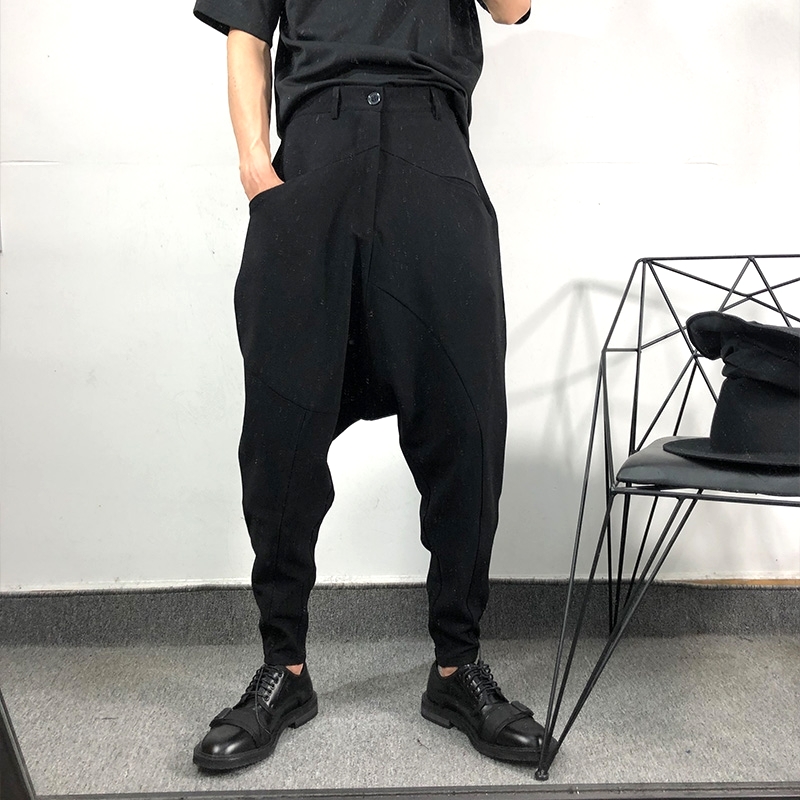 Description Picture 3 of itemNew Original Spring/Autumn Trendy Men's Simple and Loose Harlan Leggings Harajuku Style Casual Hanging Trouser