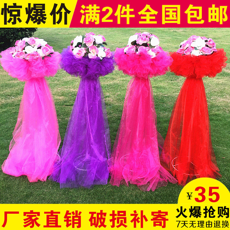 Wedding road leads the new 2019 flower door Roman column t stage wedding layout road leads decorative props welcome flower column