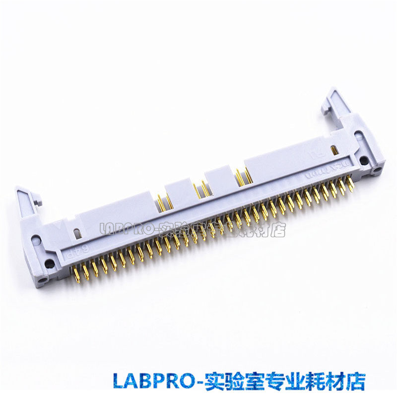 台湾正凌精工Nextron DC2-64P直针镀金3U卡钩牛角插座原装直销