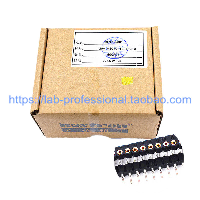 Taiwan Zhengling Seiko Nextron 1*40P Round Hole Single Row Mother Row Needle Holder Liking External Tin 2 54 Socket