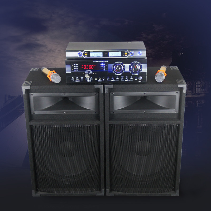 Passive Square Blanket Single 15 Inch Stage Sound Outdoor Wedding performance Commercial event Home wood-speakers