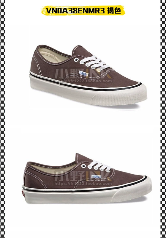 Ono INK Vans Authentic Anaheim tưởng niệm giày vải khắc VN0A38ENMRA - Plimsolls