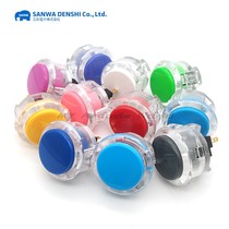 Sanwa translucent button SANWA OBSC-30-CW button Japanese imported game console arcade joystick accessories