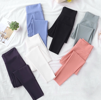 Girl Ocean Gas Shark Skin Beating Underpants 2021 Spring Autumn New Korean version CUHK Basics Elastic Yoga Long Pants