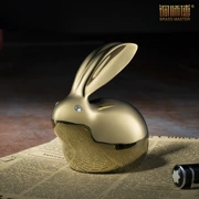 Đồng thạc sĩ đồ trang trí bằng đồng "Pha Lê copper rabbit" thủ công đồ trang trí trang trí nhà