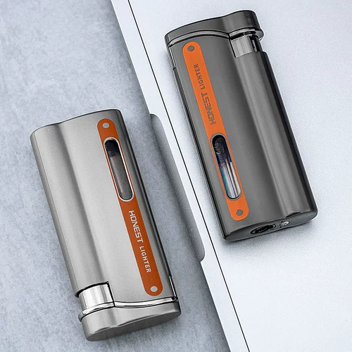 Оригинальная ветрозащитная матовая прозрачная зажигалка