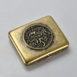 Оригинальный трехмерный бронзовый медный ретро портативный портсигар из нержавеющей стали