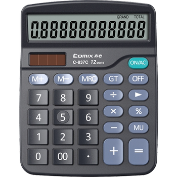 Qixin Calculator Genuine Office Supplies Stationery Collection Accounting and Accounting Special Multi-Function Computer Office Use for Girls to Use Computer Commercial Machine Goddess Model Machine Solar Energy