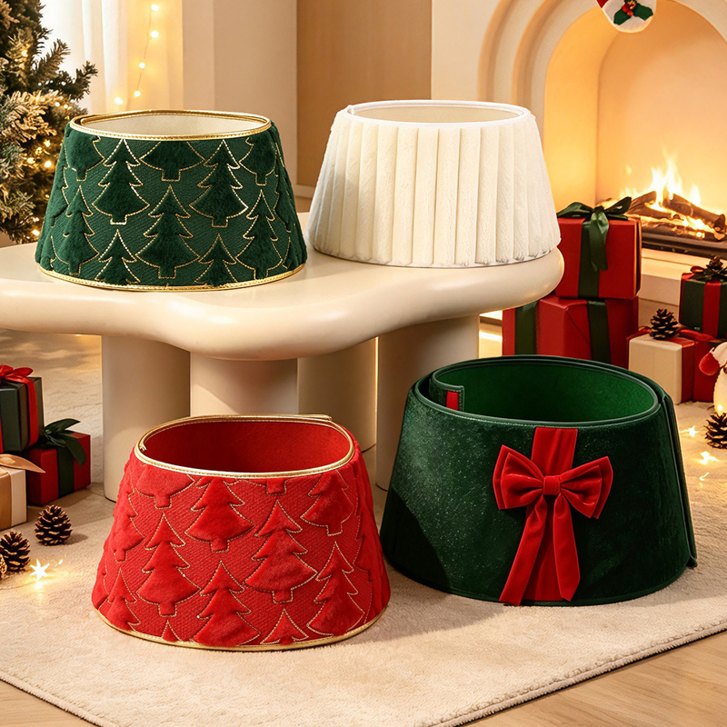 Christmas Tree Skirt Base, Christmas Party Decorations, Scene Setup Props, Creative 3D Fence Christmas Tree Skirt Base, Christmas Party Decorations, Scene Setup Props, Creative 3D Fence