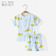 Elf Baby Baby Pyjama Summer Thin điều hòa nhiệt độ Suit bé Short Sleeve Set Summer bông Baby Baby Quần áo.