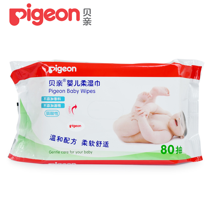 Pigeon 贝亲 婴儿柔湿巾 80片 补充装 KA36