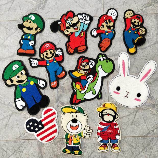 1 5 yuan 1 cartoon towel embroidered Mary Mary Orb sticker rabbit animal cute towel embroidery big subsidy