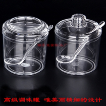 Kitchen acrylic pepper jar Plastic oil bottle monosodium glutamate sugar salt seasoning box Restaurant allspice powder tank Hotel set