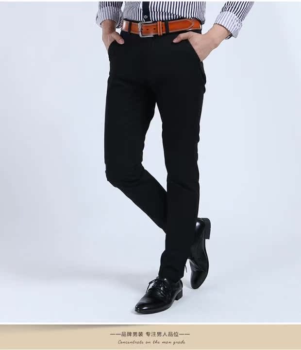 Playboy Quần âu cho nam Giới trẻ Quần nam mùa hè Mỏng mỏng Nhỏ Quần thẳng nam Quần Hàn Quốc quần jean nam rách