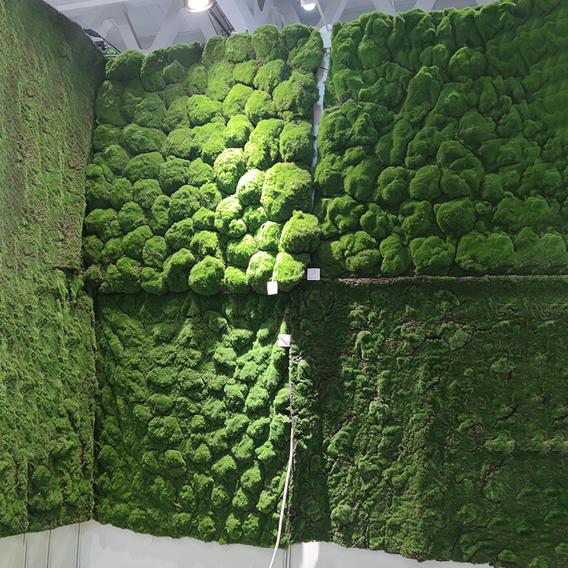 Simulation Green Plant Wall Green Moss Turf Green Moss Lawn Bonsai Lawn Green Planting Scene Shop Window Building Landscape Fake Moss