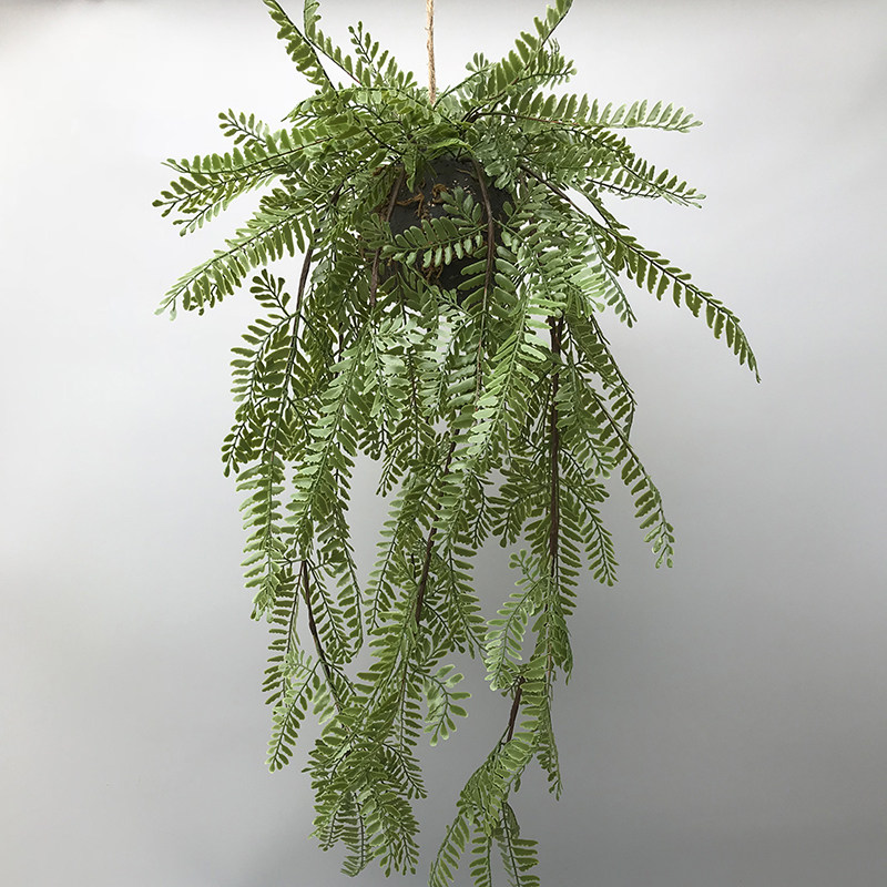 Simulation plant wall hanging dining room suspended ceiling green plant decoration bar net red punch card top garden landscape landscaping ornaments