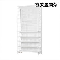 Hardware shelves Maiden wind entrance shelf Hole board storage artifact into the home shoe cabinet decorative partition shelf